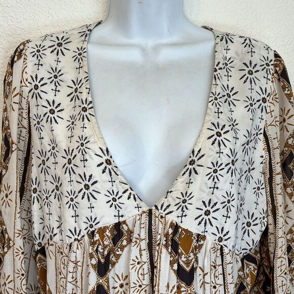 Free People Down by the Bay Tunic Top Medium - Picture 4 of 6